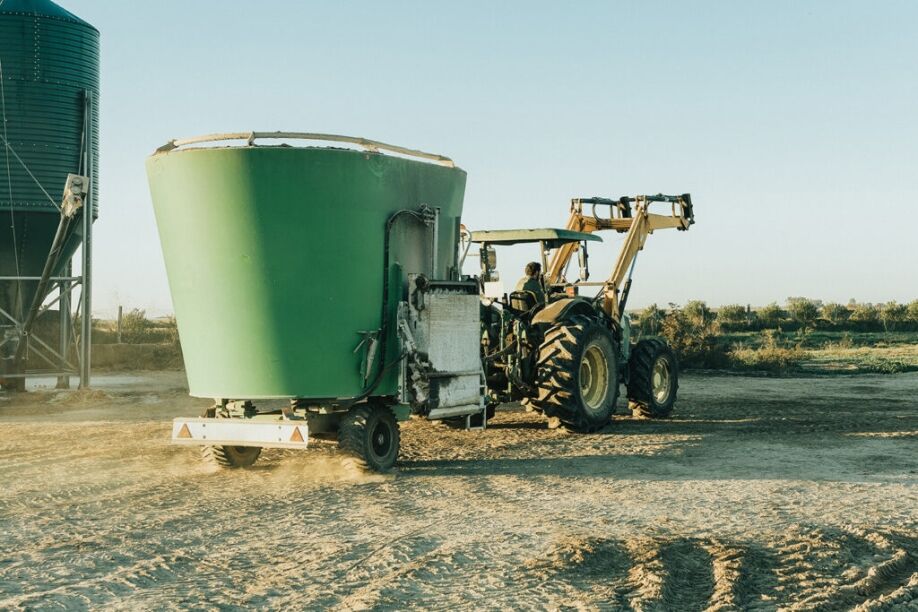 Agricultural bin using IoT bin level monitoring.