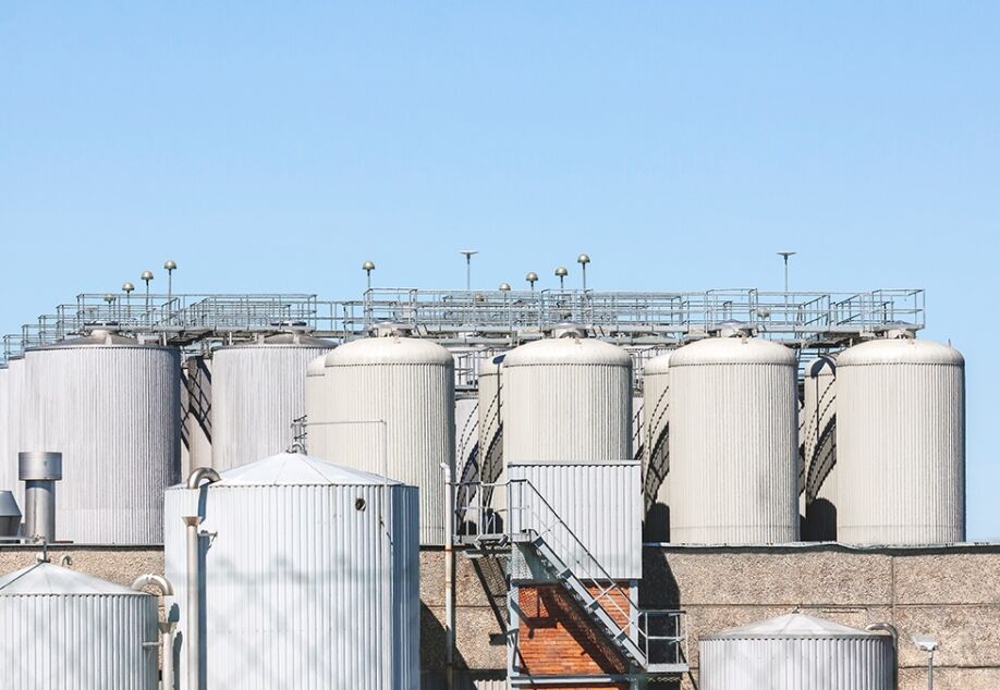 Bins and tanks at an industrial site benefit from bin and tank level monitoring.